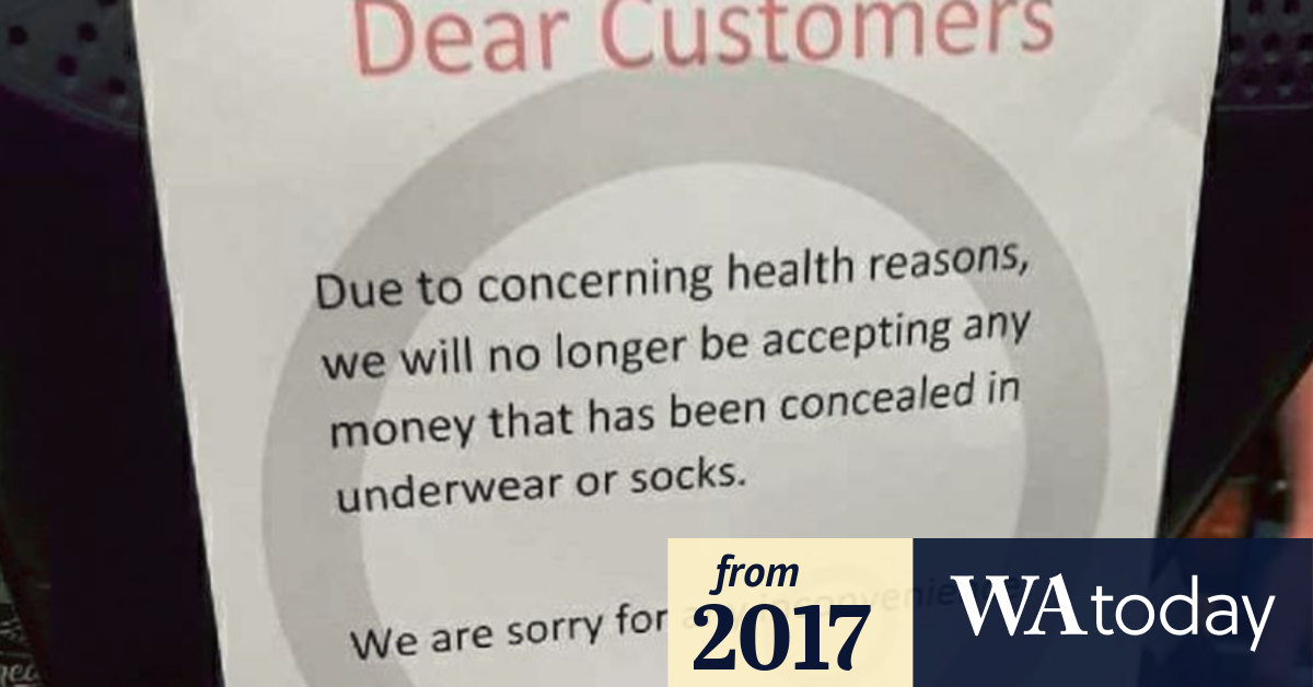 Perth liquor store bans customers paying with 'sweaty money'